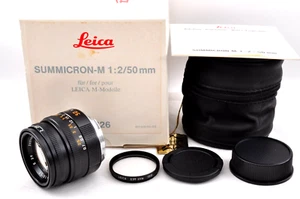 Leica Summicron M 50mm f2 Ver 4th E39 Black lens 11826 with UVaFilter - Picture 1 of 21