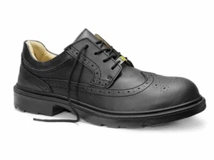 Elten Officer black leather brogue work shoes *size UK12.5 EU48* safety security - Picture 1 of 6