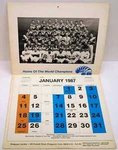 RARE 1987 Jai Alai Calendar - Team Roster Photo, BRIDGEPORT CONNECTICUT - Picture 1 of 1