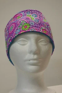 HB Stirnband rosa Paisley Fleece gefüttert verstellbar - Bild 1 von 4