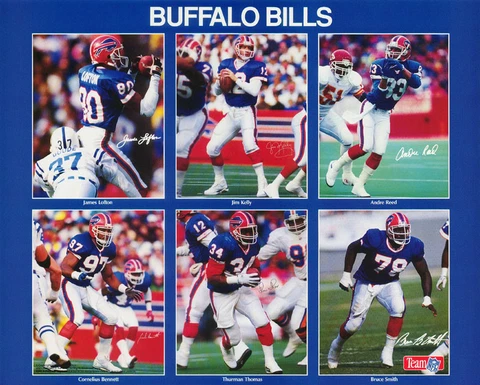 SMALL POSTER:NFL FOOTBALL:   BUFFALO BILLS COLLAGE - FREE SHIP #6243  RP69 X Cover