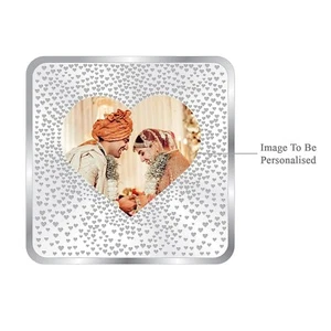 Newly Married Couple Personalised Silver Coin / Customized Newly Married Couple - Picture 1 of 4