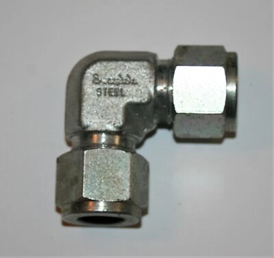 1/2" Tube OD Compression Elbow Fitting Carbon Steel Swagelok  S-810-9 - Image 1 of 3