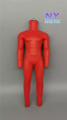 1/6 Male Red Leather Bodysuit Clothes Fit 12in PH TBL HT suit  Model  Figure - Image 1 of 4