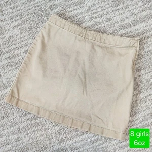 Lands' End Kids girl khaki skort skirt size 8 - Picture 1 of 8
