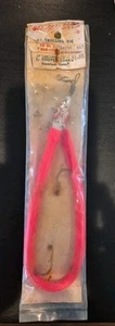 VTG NOS Goo Goo Eyes 14" Lead Fishing Trolling Rig USA Made Pink READ - Picture 1 of 9