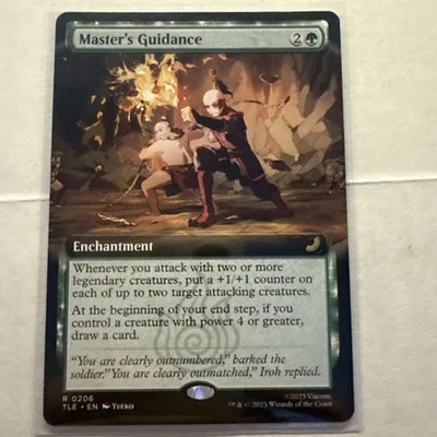 x1 Master's Guidance - Extended Art R MTG Avatar: The Last Airbender: Eternal M/ - Image 1 of 2