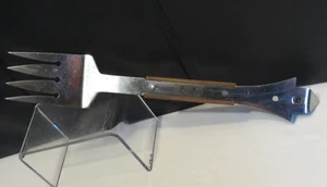Vtg. Vernon BBQ Grill Fork/Can Bottle Opener, Double Ended Riveted Advertising - Picture 1 of 9