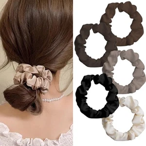 Silk Hair Ties Hair Scrunchies for Women Girls Satin Hair Tie Hair Bands for ... - Picture 1 of 7