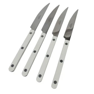 Sabre Bistrot Flatware Knife Set White Paris Williams Sonoma Set/4 Scuffed - Picture 1 of 5