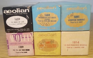 Äolian Player Pianorolle 6 Stück - Bild 1 von 5