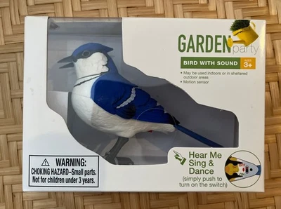 Garden Party Bird with Sound - Blue Jay - Motion Activated - Image 1 of 3
