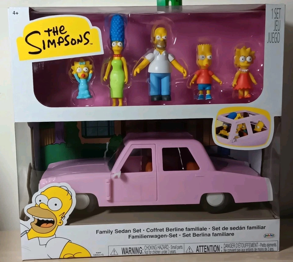 *ENVÍO GRATUITO* 2.5" LA FAMILIA SIMSPONS + COCHE SEDÁN Multipack Jakks Pacific FOX Foto 1 de 4