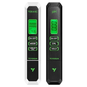 VIVOSUN Digital pH and TDS Meter Kits,0.01pH High Accuracy Pen Type,UL Certified - Picture 1 of 7