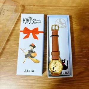 Reloj ALBA SEIKO ACCK411 Studio Ghibli Kiki's Delivery Service Jiji Dorado Analógico - Imagen 1 de 4