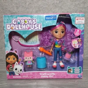 Casa de Muñecas Gabby’s Craft-a-riffic Gabby Girl 9 Piezas Dreamworks Pelo Arco Iris Nuevo - Imagen 1 de 8