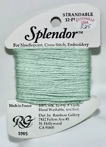 Rainbow Gallery Splendor silk 8 yards 12-ply strandable S905 green - Picture 1 of 1