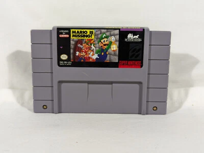 Super Nintendo SNES Mario is Missing! SNS-MU-USA Cart Only Cleaned Working - Image 1 of 4