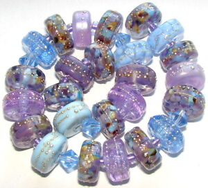Sistersbeads-Handmade Lampwork Beads-"Ultra Violet"