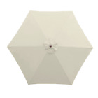 9ft 6 Rib Market Patio Umbrella Replacement Canopy - Natural