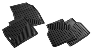 New Genuine Audi Q4 e-tron Front & Rear Rubber All Weather Floor Mat set RHD - Picture 1 of 3
