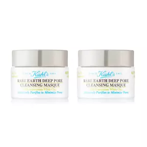 Kiehl's Rare Earth Pore Cleansing Masque Travel Size 14ml x 2 (28ml total) - Picture 1 of 6