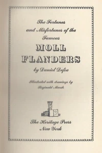 Daniel Defoe Moll Flanders Heritage Press Illus Reginald Marsh 1942 - Picture 1 of 3