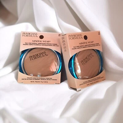 2 Physicians Formula Mineral Wear TalcFree Airbrushing Pressed Powder 7588 BEIGE - Image 1 of 4