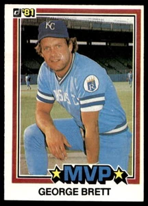 1981 Donruss #491 George Brett Kansas City Royals EX-EXPINT - Bild 1 von 2