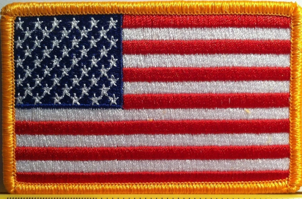 American Flag Patch With Hook & Loop  Fastener ARMY Tactical United States #5 - Image 1 of 1