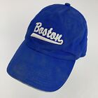 Boston Blue White Ball Cap Hat Adjustable Baseball