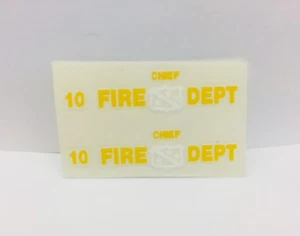 Hot Wheels Redline ( 🔥 FIRE CHIEF 🔥) ~DECAL SET~ - Picture 1 of 1
