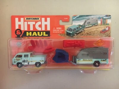 MBX Wave Rider Volkswagen Transporter con remolque 2021 Matchbox enganche y transporte VW Foto 1 de 4