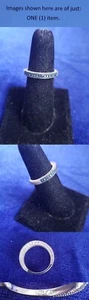 STS Chuck Clemency 925 Sterling Silver Blue Diamond Size 7 Ring 25ri409 - Picture 1 of 1