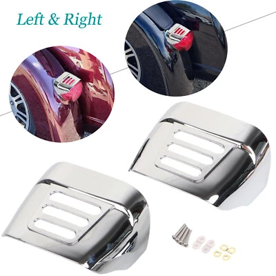 Tail Light Visor Cover Kit For Harley 2009-2023 FLHTCUTG Tri Glide Ultra Classic - Imagem 1 de 4