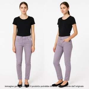 Cycle Jeans Da Donna Taglia 45 W31 Lilla Denim Skinny Fit Bull Stretch Pantalone - Picture 1 of 17