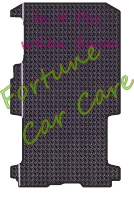 ALFOMBRA DE GOMA A MEDIDA PARA RENAULT TRAFFIC/VAUXHALL VIVARO LARGA DISTANCIA 2014-ON en 3,5 mm Foto 1 de 4