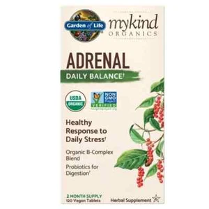 Garden of Life Mykind Organics Adrenal Daily Balance - 120 comprimidos veganos - Imagen 1 de 2