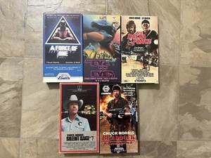 Chuck Norris VHS Silent Rage Delta force Force Of One Braddock Eye for an Eye - Picture 1 of 7