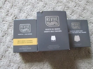 New NIB Revive Melaleuca Scented Oil Warmer White Woods Cashmere Oil + Cover - Picture 1 of 1