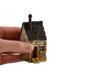 MICRO Small Medieval Cottage for Fairies or Gnomes ~ Garden Figurines - Picture 1 of 5