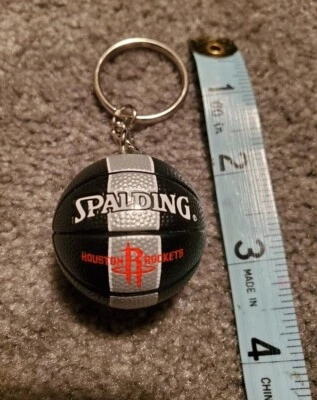 3D MINI BASKETBALL KEYCHAINS, SPORT KEYCHAIN HOUSTON ROCKETS - Image 1 of 2
