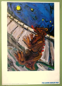 seltenes original 750 JAHRE BERLIN Tourismus Plakat von BARBARA QUANDT 1987 - Bild 1 von 5