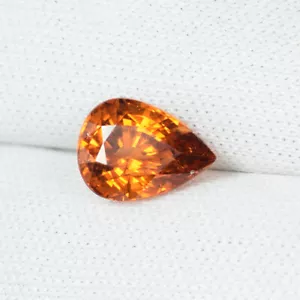 1,70 Cts Best Luster Coca Arancia Naturale (Mandarino) Spessatite Granato Pera...!!! - Foto 1 di 2
