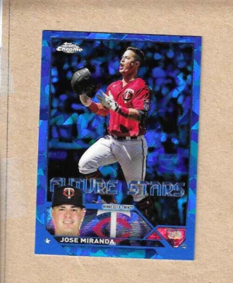 Jose Miranda Topps Chrome Sapphire 2023 #505 - Image 1 of 2