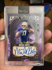 MICHAEL MAYER ROOKIE AUTO 2023 WILD CARD 5 DRAW ROOKIE AUTO SP 4/4 RAIDERS MINT