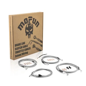 MOFUN 12"-14" Handlebar Cable Extensions Kit For 2021-2023 Harley Touring w/ABS - Picture 1 of 6