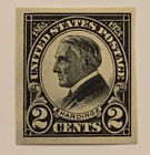 Travelstamps:1923 Us Stamps Scott #611 2C Imperf 1923 Mint Og Mnh Harding