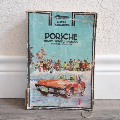 ¡Manual de reparación de servicio Clymer Porsche serie 914 1970-1976!!! USADO Foto 1 de 2