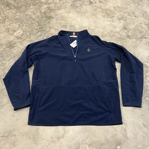 Peter Millar Men's Thermal Flow Micro Fleece Half-Zip Size 2XL Blue - Picture 1 of 7